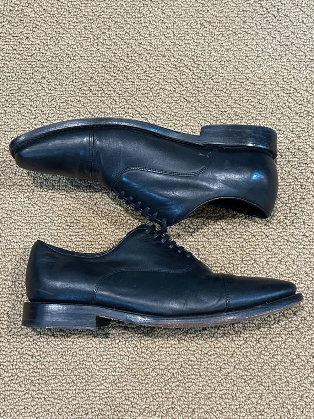 Thursday Boot Co. Men's Black Executive Cap Toe Dress Shoes size 11.5